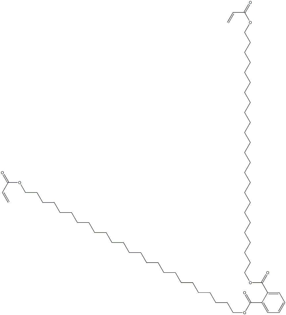 Phthalic acid bis(25-acryloyloxypentacosyl) ester 结构式