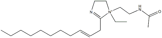 1-[2-(Acetylamino)ethyl]-1-ethyl-2-(2-undecenyl)-2-imidazoline-1-ium 结构式