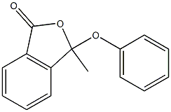 3-Methyl-3-(phenoxy)isobenzofuran-1(3H)-one 结构式