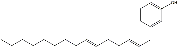 3-(2,6-Pentadecadienyl)phenol 结构式