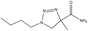 4,5-Dihydro-4-methyl-1-butyl-1H-1,2,3-triazole-4-carboxamide 结构式