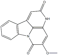 2,3-Dihydro-5-methoxy-6H-indolo[3,2,1-de][1,5]naphthyridine-2,6-dione 结构式