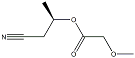 Methoxyacetic acid (R)-1-(cyanomethyl)ethyl ester 结构式