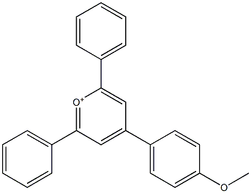 2,6-Diphenyl-4-(4-methoxyphenyl)pyrylium 结构式