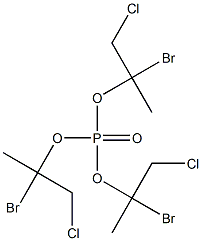 Phosphoric acid tris(1-methyl-1-bromo-2-chloroethyl) ester 结构式