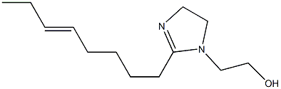 2-(5-Octenyl)-2-imidazoline-1-ethanol 结构式