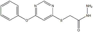 2-(6-Phenoxypyrimidin-4-ylthio)acetohydrazide 结构式