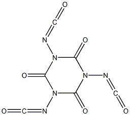 2,4,6-Trioxohexahydro-1,3,5-triazine-1,3,5-triyltriisocyanate 结构式