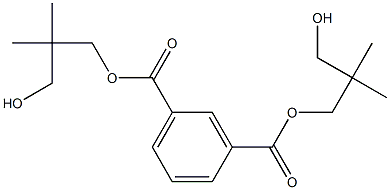 Isophthalic acid bis(3-hydroxy-2,2-dimethylpropyl) ester 结构式