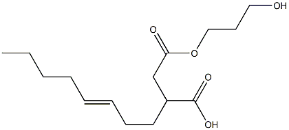 3-(3-Octenyl)succinic acid hydrogen 1-(3-hydroxypropyl) ester 结构式