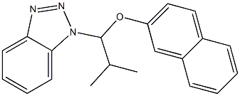 1-[1-(2-Naphthalenyloxy)-2-methylpropyl]-1H-benzotriazole 结构式