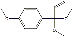 4-(1,1-Dimethoxy-2-propenyl)-1-methoxybenzene 结构式