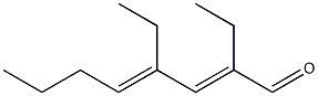 2,4-Diethyl-2,4-octadienal 结构式