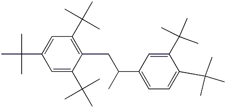 1-(2,4,6-Tri-tert-butylphenyl)-2-(3,4-di-tert-butylphenyl)propane 结构式