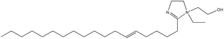 1-Ethyl-1-(2-hydroxyethyl)-2-(5-octadecenyl)-2-imidazoline-1-ium 结构式