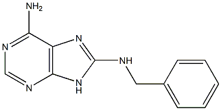 6-Amino-8-benzylamino-9H-purine 结构式