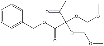 2,2-Di(methoxymethoxy)-3-oxobutanoic acid benzyl ester 结构式