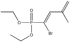 [(1Z)-1-Bromo-3-methyl-1,3-butadienyl]phosphonic acid diethyl ester 结构式