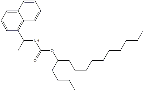 N-[1-(1-Naphtyl)ethyl]carbamic acid (1-butylundecyl) ester 结构式