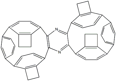 2,3:5,6-Bis[m-phenylenebis(ethylene-4,1-phenylene)]pyrazine 结构式