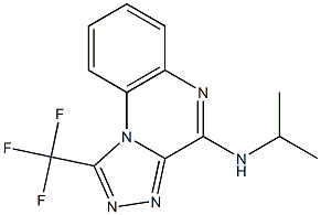 4-Isopropylamino-1-trifluoromethyl[1,2,4]triazolo[4,3-a]quinoxaline 结构式