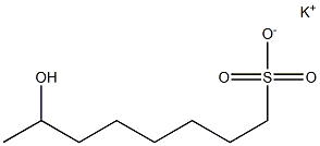 7-Hydroxyoctane-1-sulfonic acid potassium salt 结构式