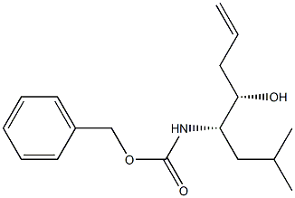 N-[(1S,2S)-1-Isobutyl-2-hydroxy-4-pentenyl]carbamic acid benzyl ester 结构式