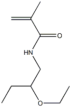 N-(2-Ethoxybutyl)methacrylamide 结构式