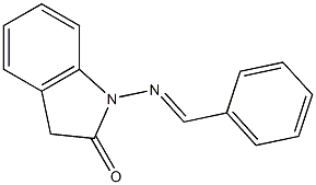 1-[Benzylideneamino]-1H-indol-2(3H)-one 结构式