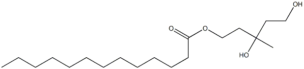 Tridecanoic acid 3,5-dihydroxy-3-methylpentyl ester 结构式