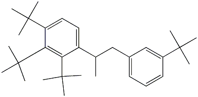 2-(2,3,4-Tri-tert-butylphenyl)-1-(3-tert-butylphenyl)propane 结构式