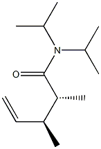 (2R,3S)-N,N-Diisopropyl-2,3-dimethyl-4-pentenamide 结构式