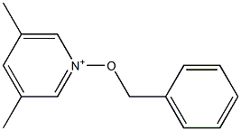 3,5-Dimethyl-1-(benzyloxy)pyridin-1-ium 结构式