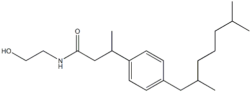 N-[3-[4-(2,6-Dimethylheptyl)phenyl]butanoyl]-2-hydroxyethylamine 结构式