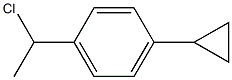 1-(1-Chloroethyl)-4-cyclopropylbenzene 结构式