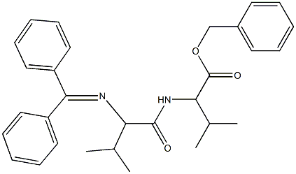 2-[2-[(Diphenylmethylene)amino]-3-methylbutyrylamino]-3-methylbutanoic acid benzyl ester 结构式