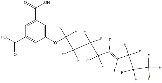 5-[(Heptadecafluoro-5-nonenyl)oxy]isophthalic acid 结构式