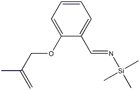 1-[[(Trimethylsilyl)imino]methyl]-2-(2-methyl-2-propenyloxy)benzene 结构式