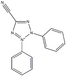 2,3-Diphenyl-5-cyano-2H-tetrazol-3-ium 结构式