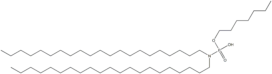 N,N-Dihenicosylamidophosphoric acid hydrogen heptyl ester 结构式