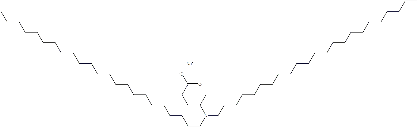 4-(Ditricosylamino)valeric acid sodium salt 结构式