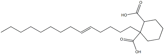 Cyclohexane-1,2-dicarboxylic acid hydrogen 1-(5-tetradecenyl) ester 结构式