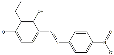 4-[(4-Nitrophenyl)azo]-3-hydroxy-2-ethylbenzene-1-olate 结构式