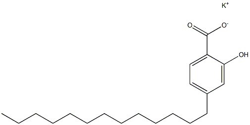 4-Tridecyl-2-hydroxybenzoic acid potassium salt 结构式