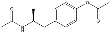 Acetic acid 4-[(S)-2-(acetylamino)propyl]phenyl ester 结构式