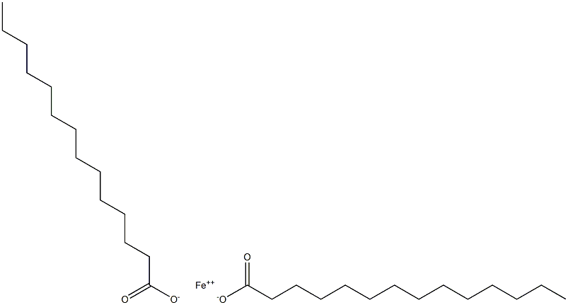 Dimyristic acid iron(II) salt 结构式
