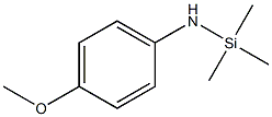 4-Methoxy-N-(trimethylsilyl)benzenamine 结构式