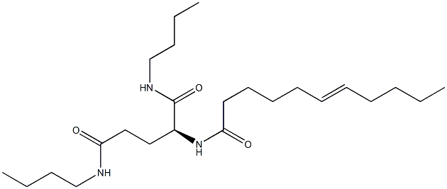 N2-(6-Undecenoyl)-N1,N5-dibutylglutaminamide 结构式