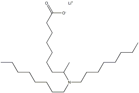 8-(Dioctylamino)nonanoic acid lithium salt 结构式