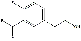 BENZENEETHANOL, 3-(DIFLUOROMETHYL)-4-FLUORO- 结构式